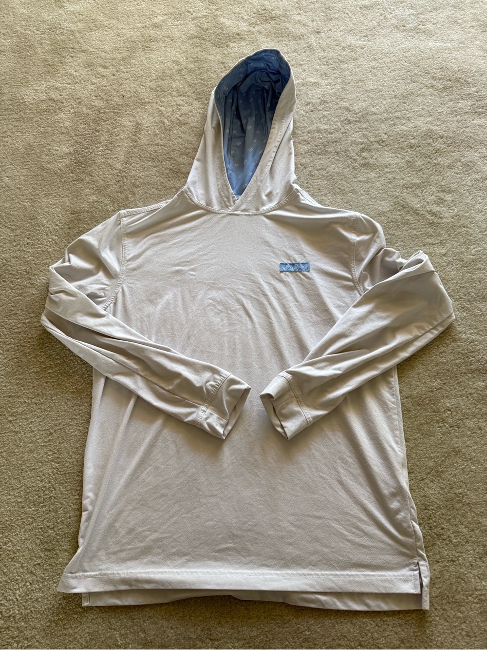 Good Good Golf White Men's Hooded Long-Sleeve Hoodie
